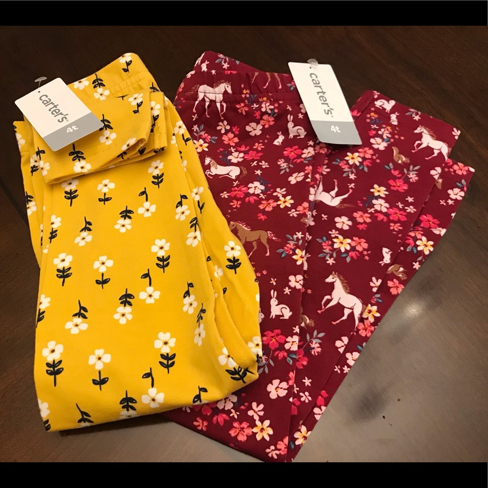 NWT Carter’s leggings bundle